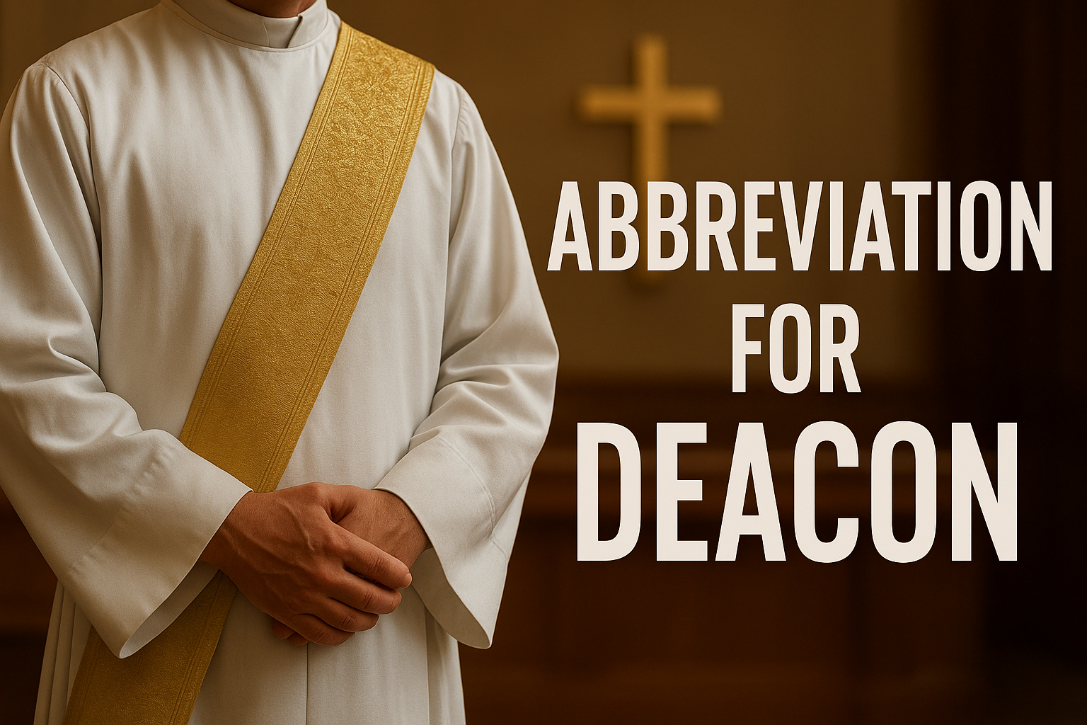 Abbreviation for Deacon: Complete Guide to Clerical Short Forms